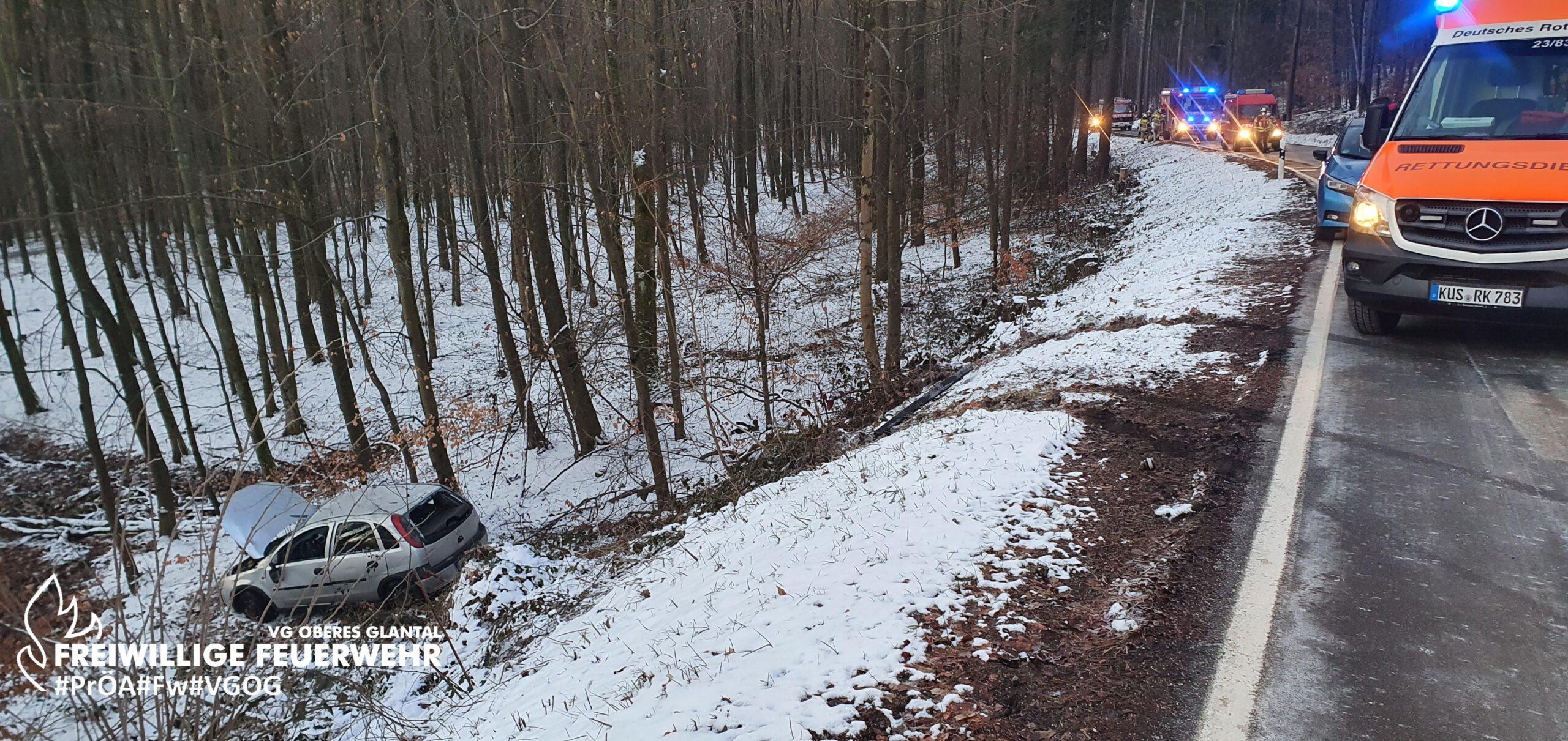 Verkehrsunfall, L354, Dunzweiler Richtung Waldziegelhütte